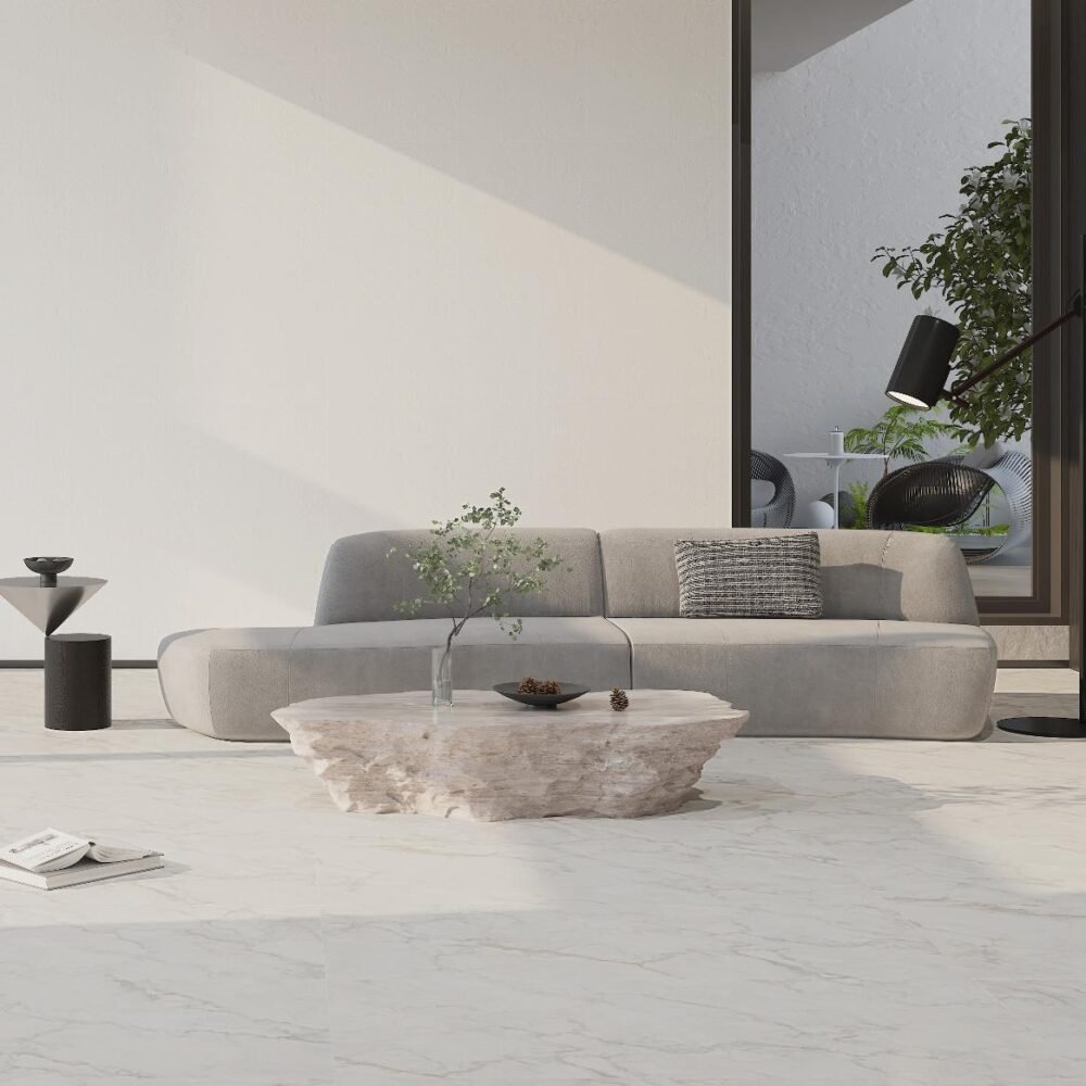 MOON WHITE STONE Porcelain Tile Collection